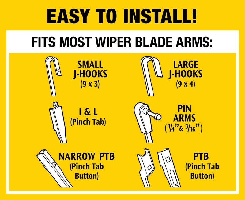 Rain-X 5079283-2-5PK Latitude 2-IN-1 Water Repellency Wiper Blade, 17" (Pack of 5) - Image 4